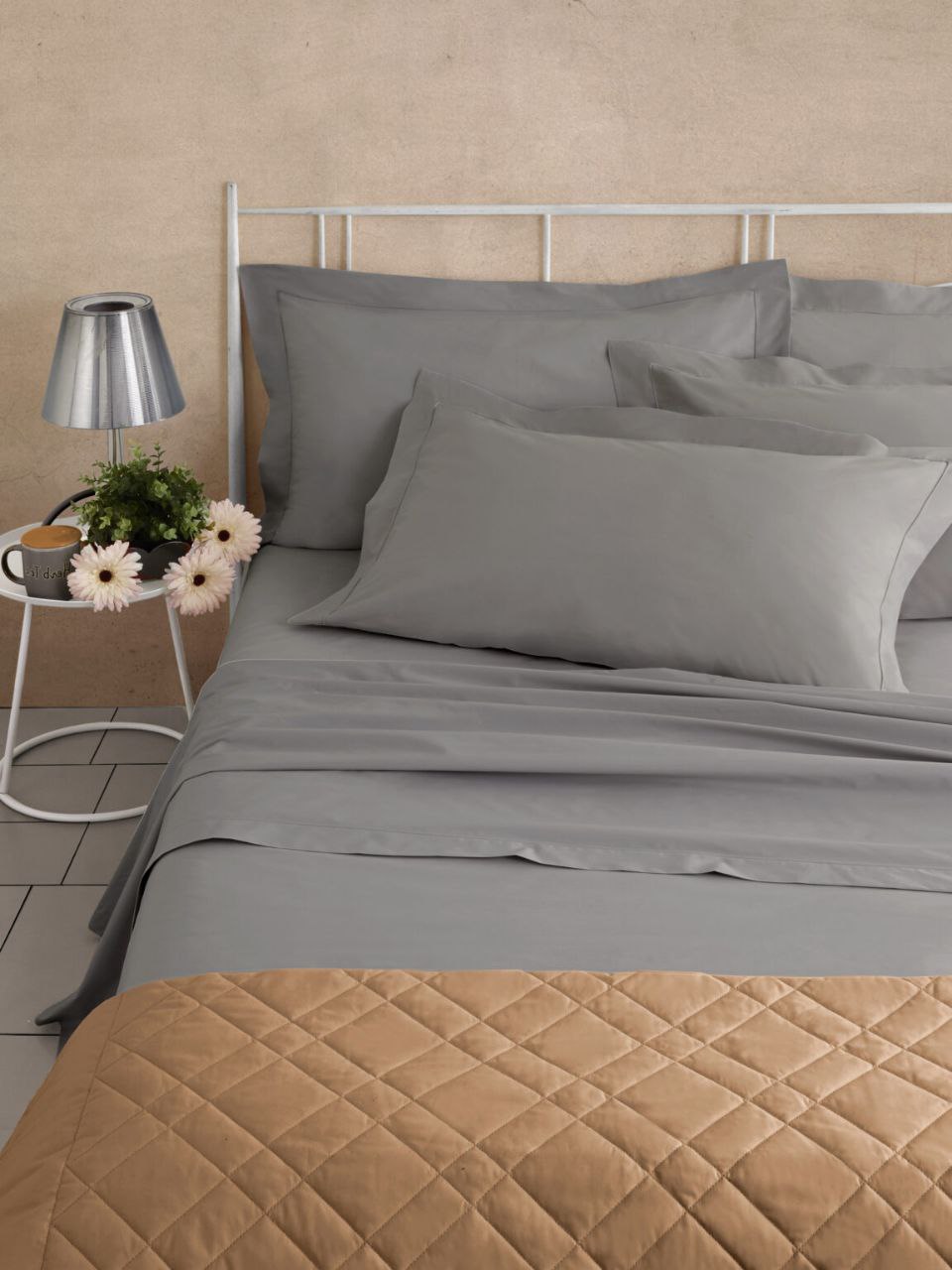 100% хлопок плетение перкаль Grigio