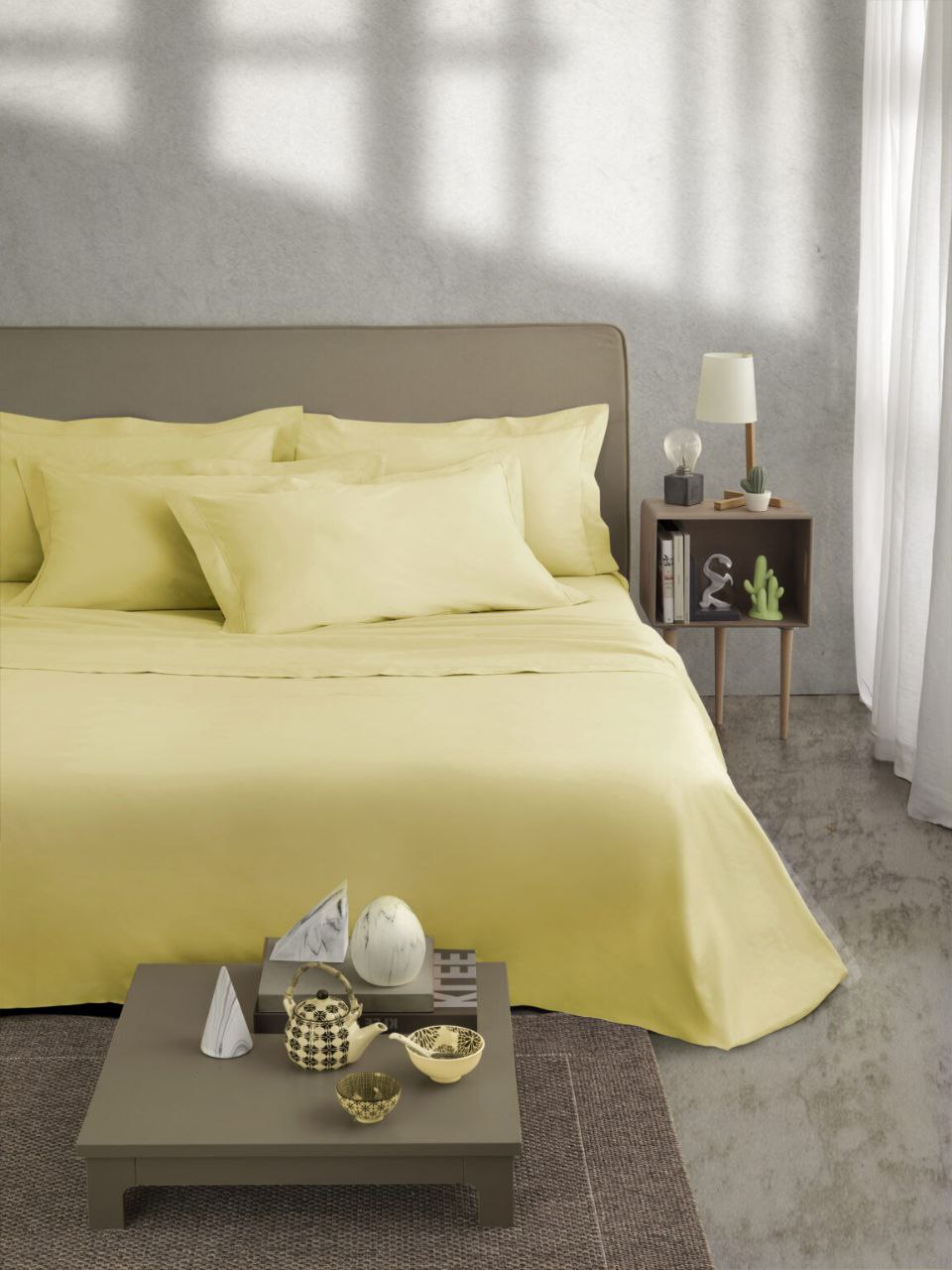 100% хлопок плетение перкаль Yellow